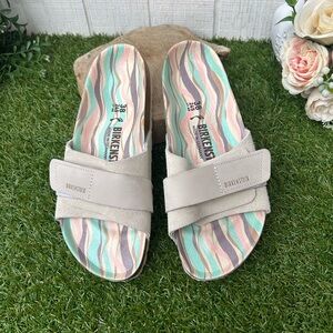 Birkenstock Oita Wave antique
white suede size UK 38 US 7-7.5 NEW 
$89